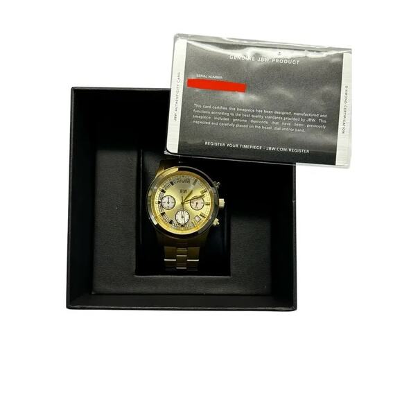JBW Alessandra Diamond 18k Gold Plated Stainless Steel Quiet Luxury Watch NWB main image 4